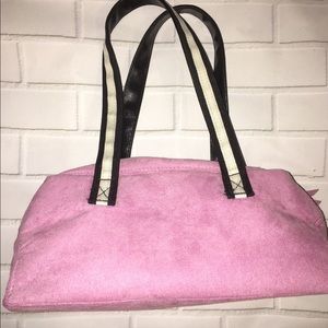 Victoria Secret Vintage Rose Pink Faux Suede Purse